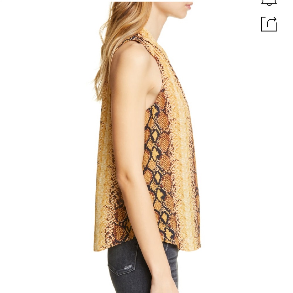 Joie Python Snake Print Sleevless Top NWT - image 3